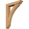 Ekena Millwork Thorton Traditional Smooth Bracket w/ Offset Brace, Western Red Cedar, 5 1/2"W x 26"D x 34"H BKT0604X26X34THR01SWR - alternate 1